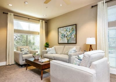 Comfortable bedrooms and senior living