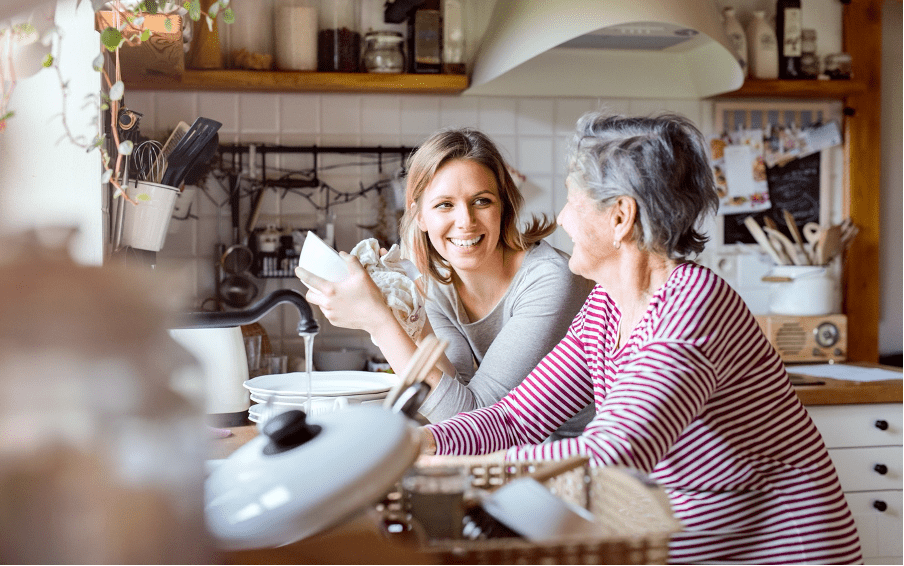 aging parents living at home