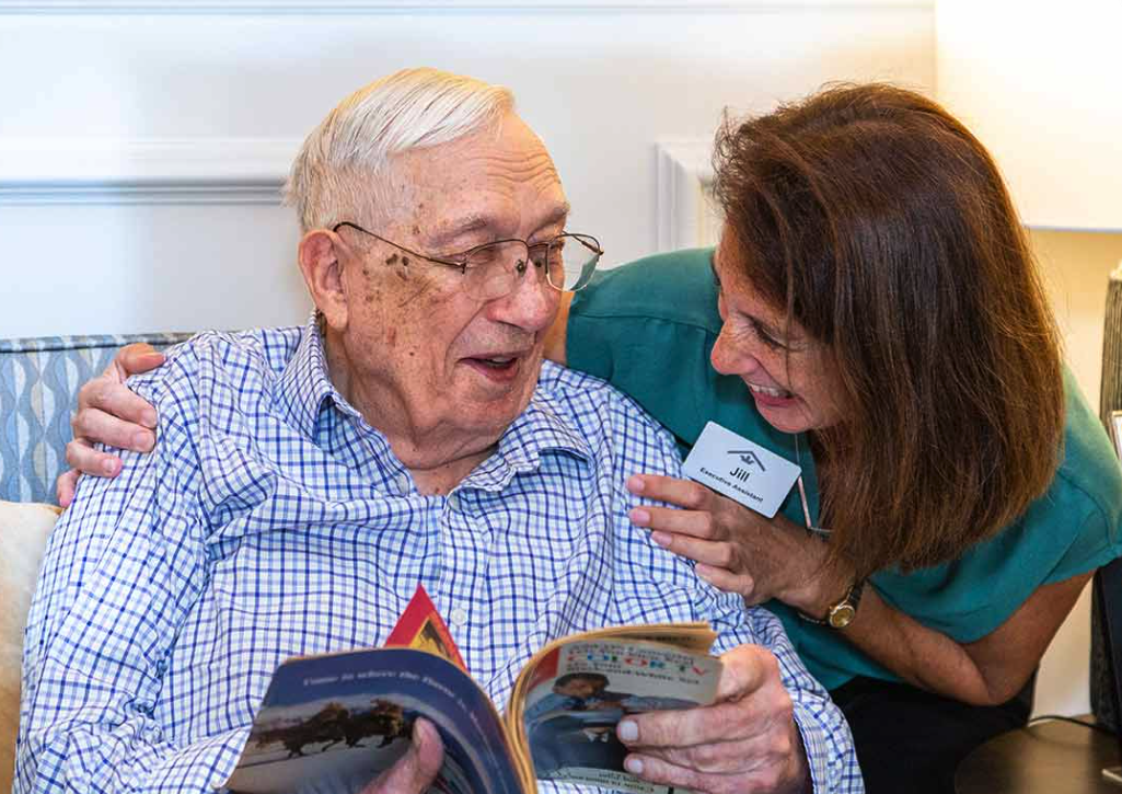 occupational therapist working with a patient on cognitive skills, engaging in activities such as puzzles or memory games
